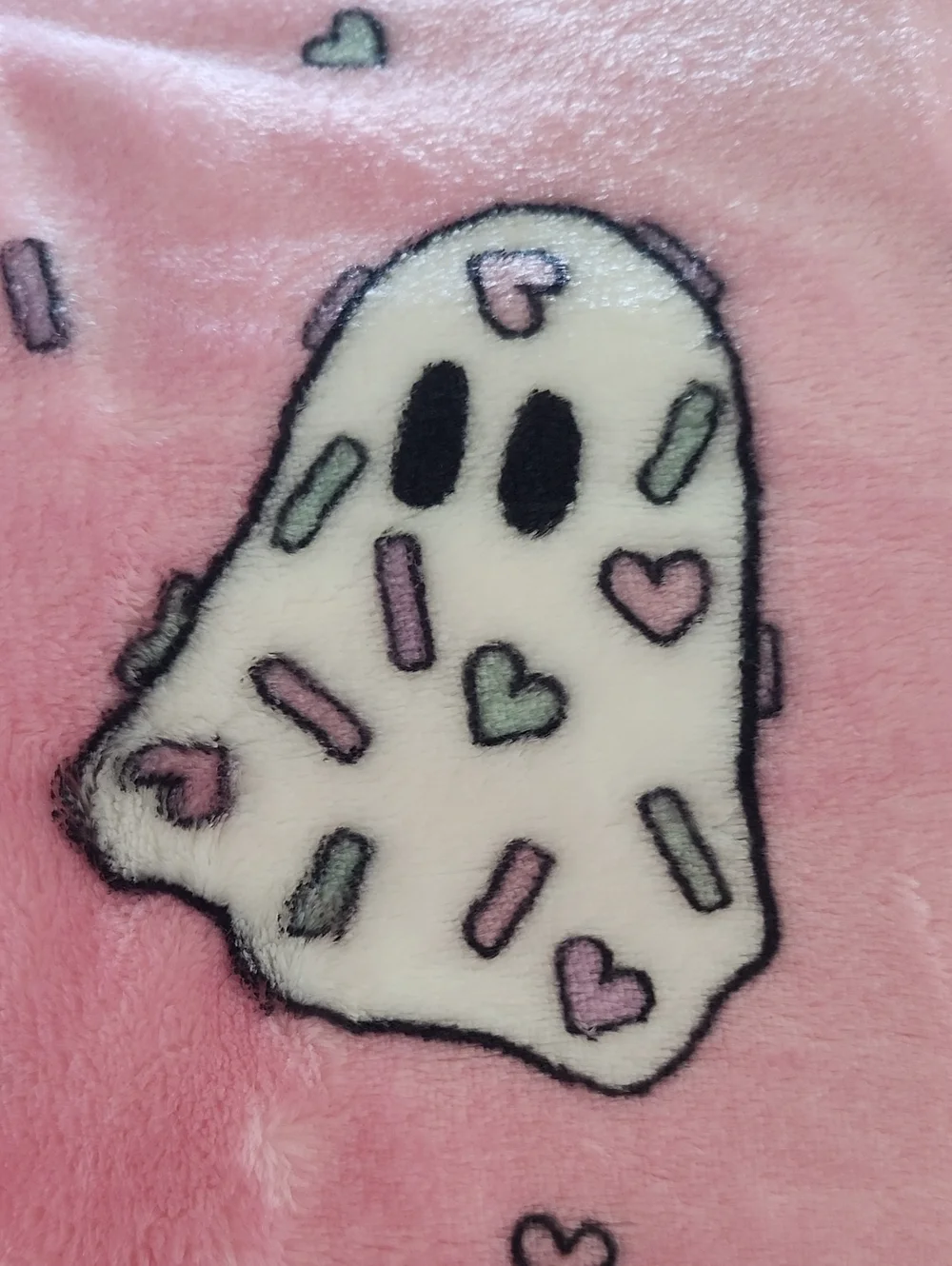 Pink Halloween Pumpkin & Ghost Sprinkles Blanket Oversized Throw